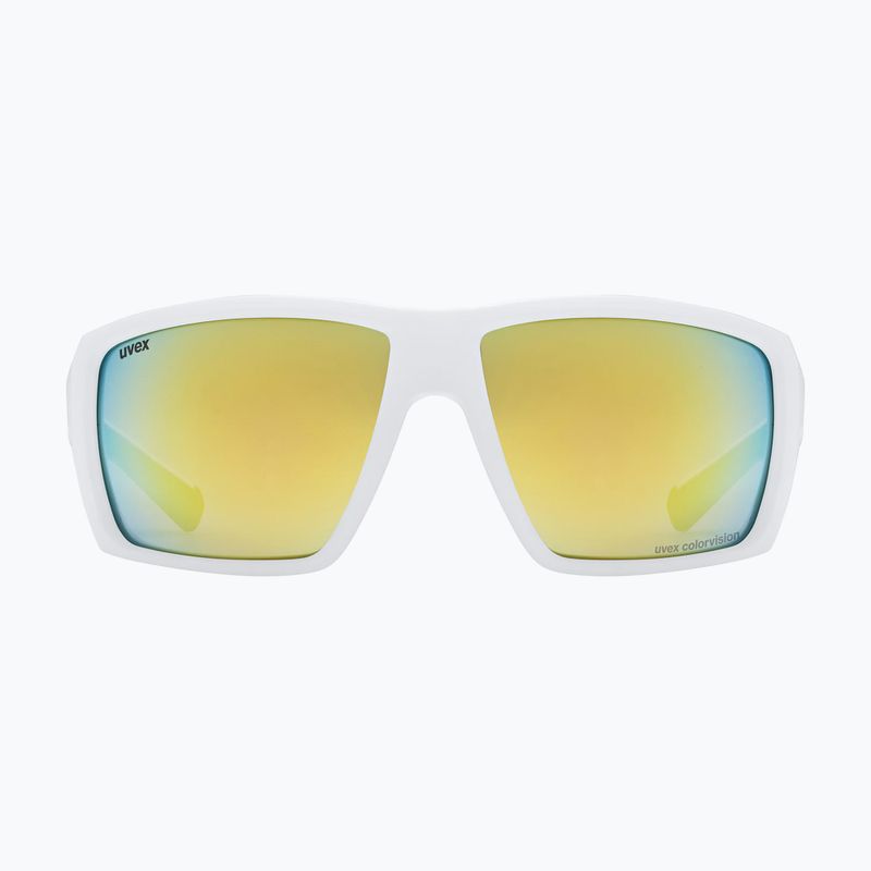 Sunglasses UVEX Mtn Venture CV white matte/mirror gold 2