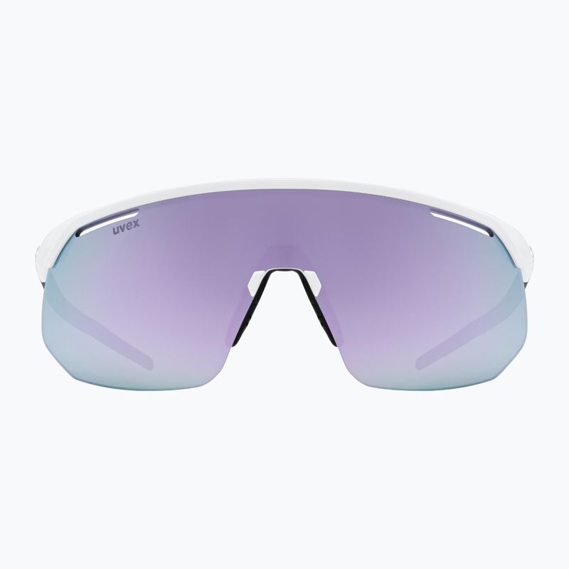 UVEX Pace One white matt/mirror lavender sunglasses 2