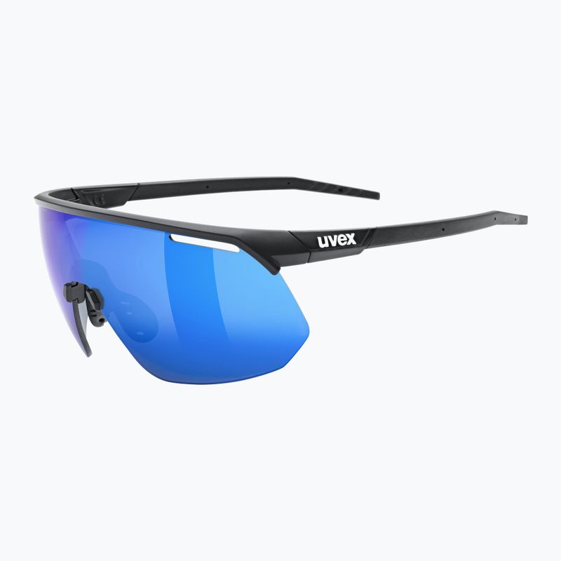 UVEX Pace One black matt/mirror blue sunglasses