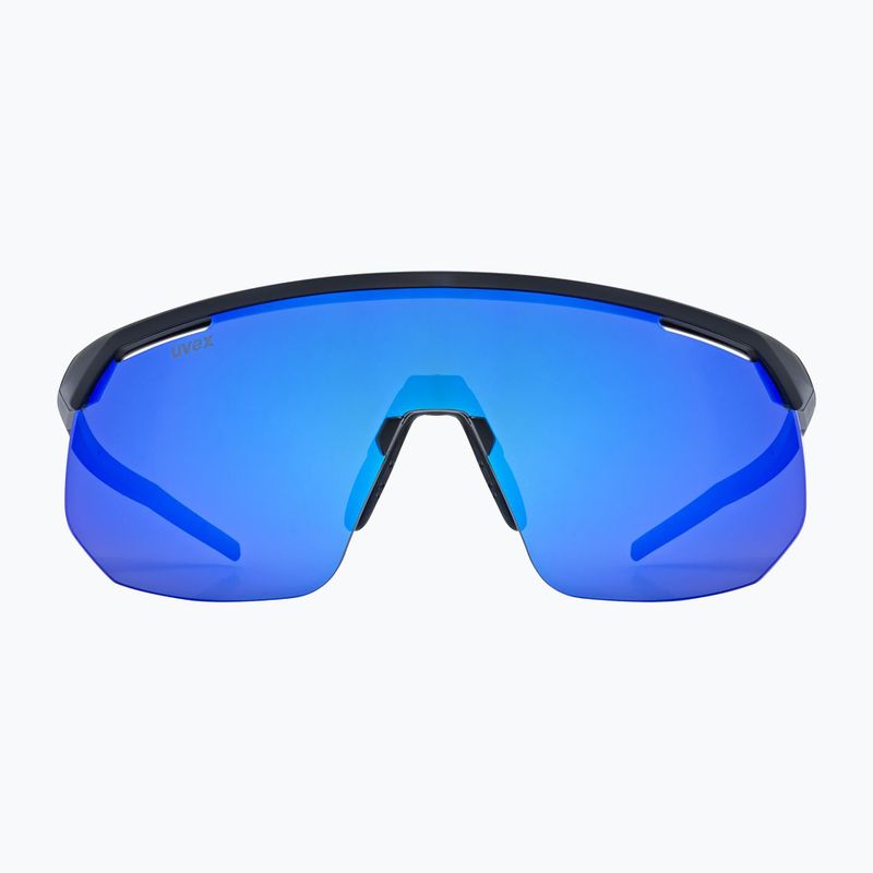 UVEX Pace One black matt/mirror blue sunglasses 2