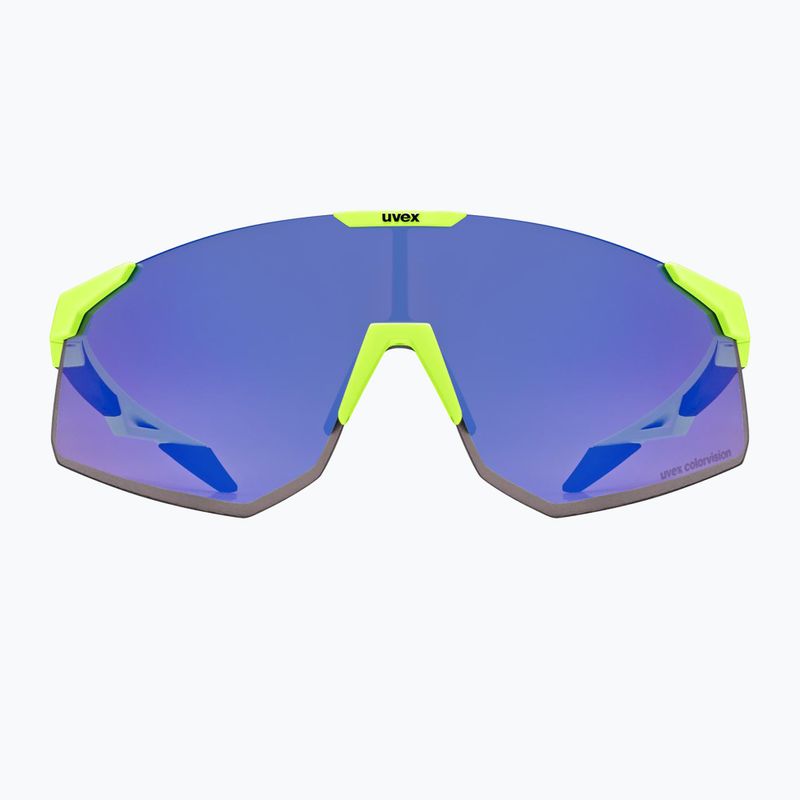 UVEX Pace Perform S CV sunglasses yellow matt/mirror blue 2