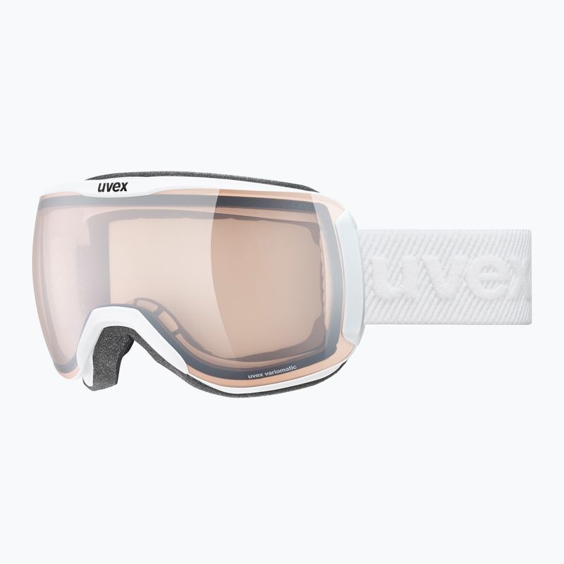 UVEX Downhill 2100 V ski goggles white matt/mirror silver clear