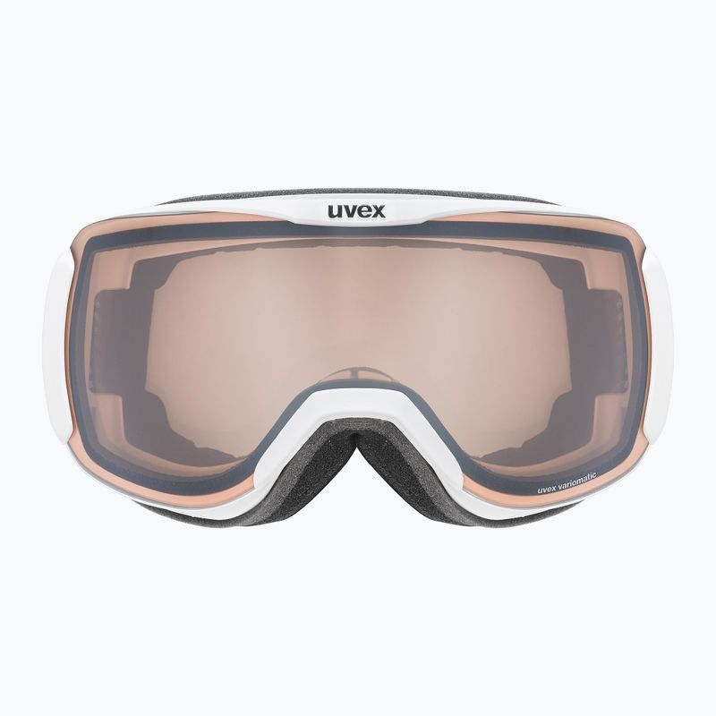 UVEX Downhill 2100 V ski goggles white matt/mirror silver clear 2