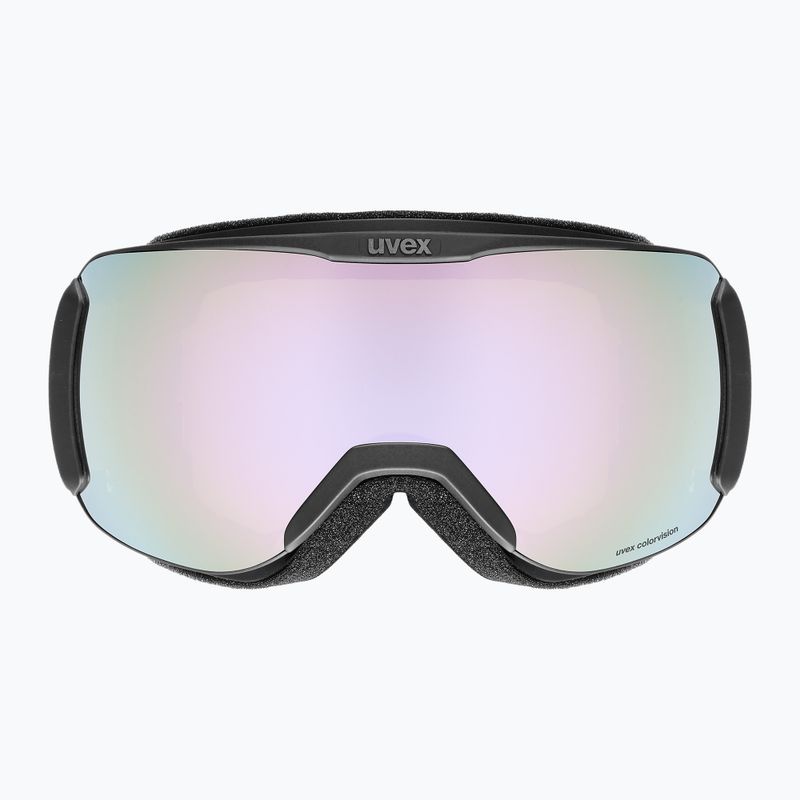 UVEX Downhill 2100 CV ski goggles black matt/mirror lavender green 2