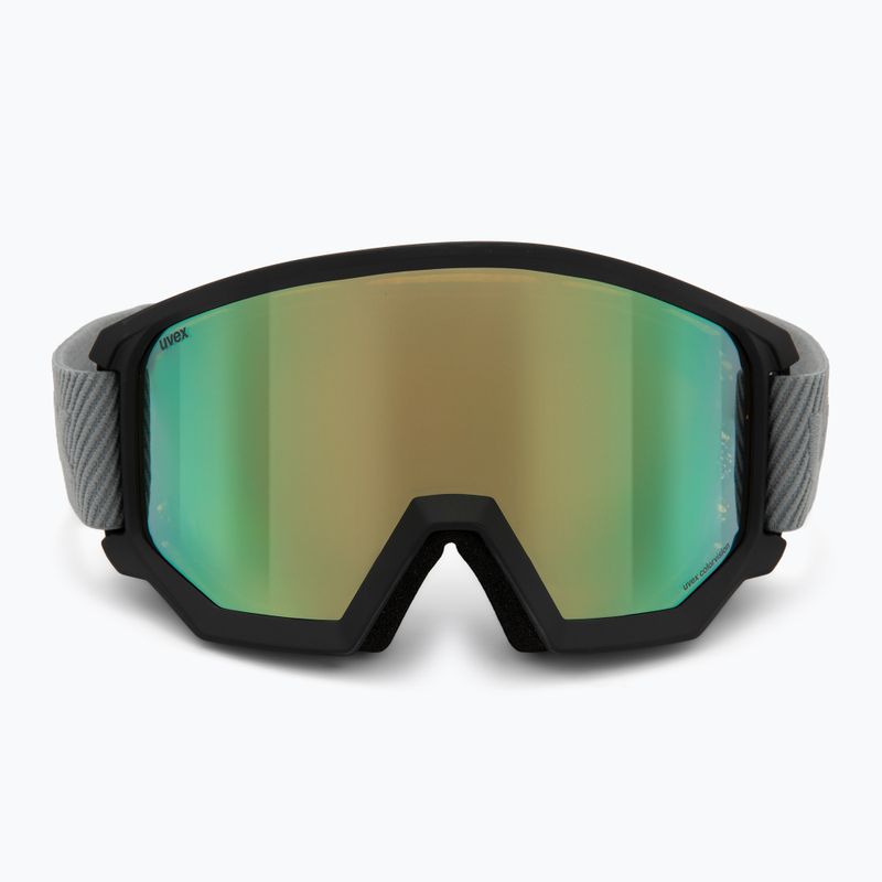 Ski goggles UVEX Athletic CV black matt/mirror opal colorvision yellow 2