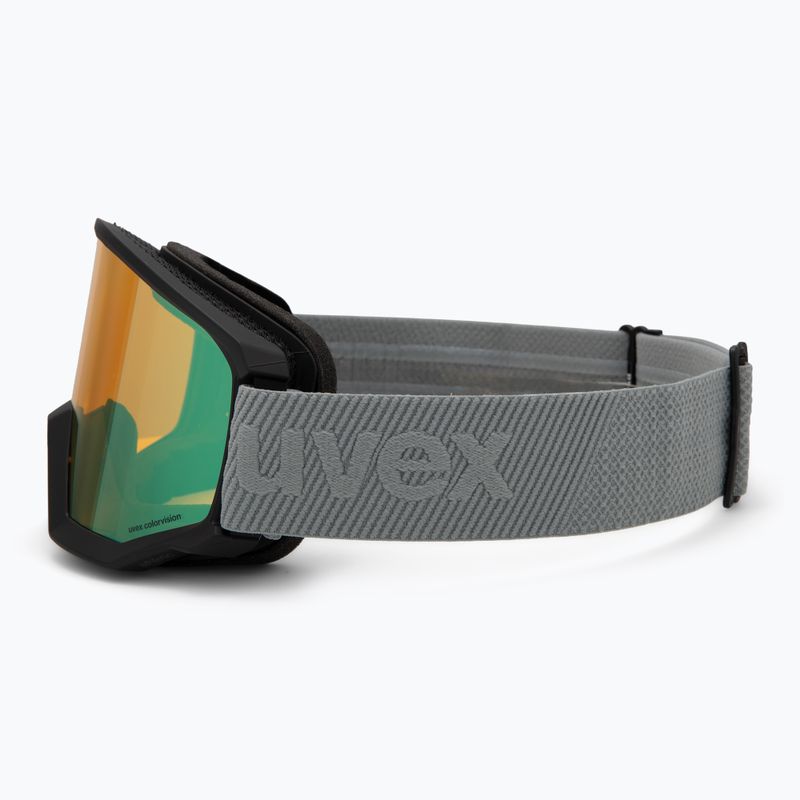 Ski goggles UVEX Athletic CV black matt/mirror opal colorvision yellow 4
