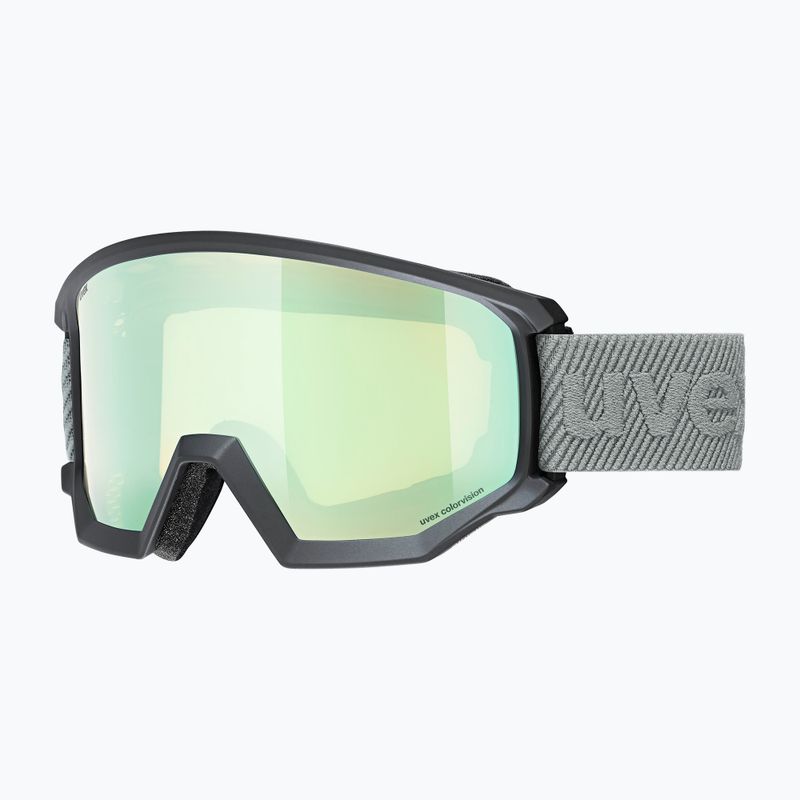 Ski goggles UVEX Athletic CV black matt/mirror opal colorvision yellow
