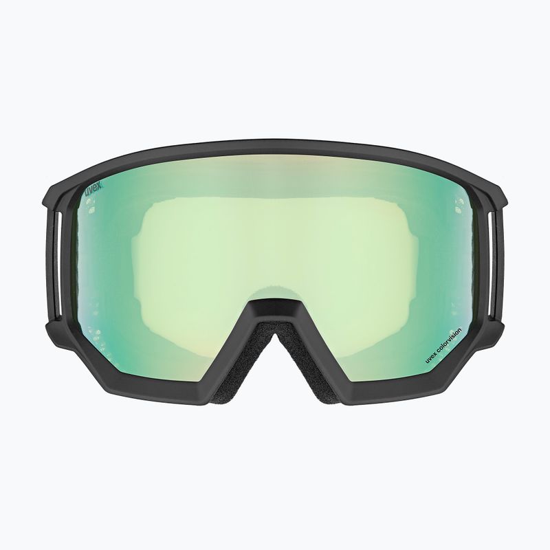 Ski goggles UVEX Athletic CV black matt/mirror opal colorvision yellow 2