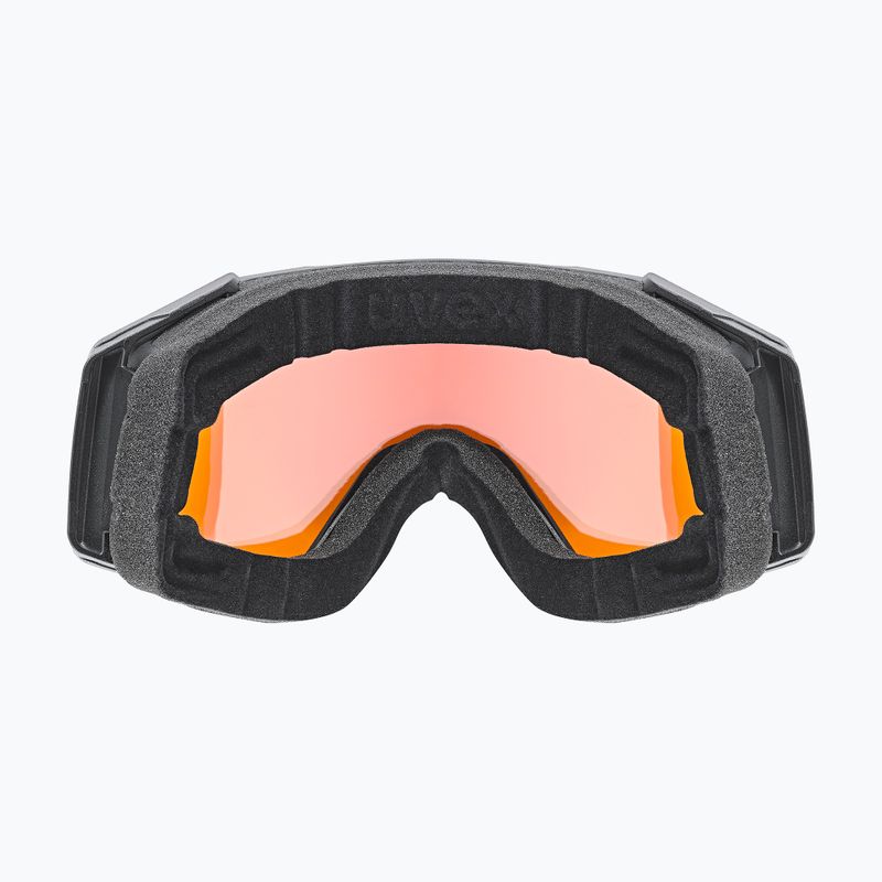 UVEX ski goggles Gravity FM black matt/mirror red orange clear 3