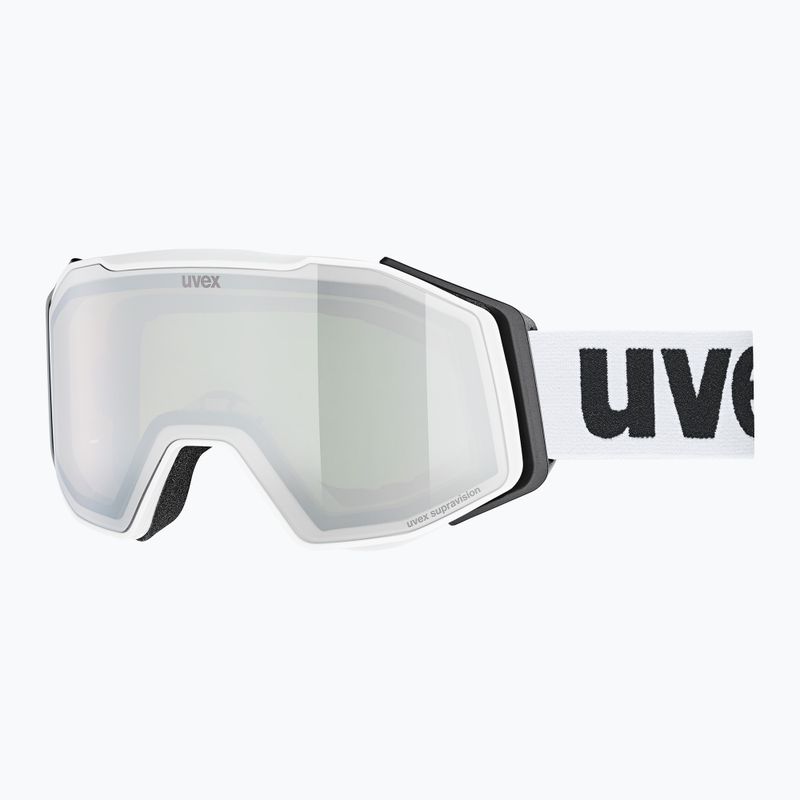 UVEX ski goggles Gravity FM white matt/mirror silver clear green