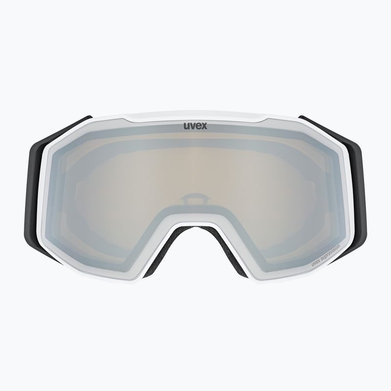 UVEX ski goggles Gravity FM white matt/mirror silver clear green 2