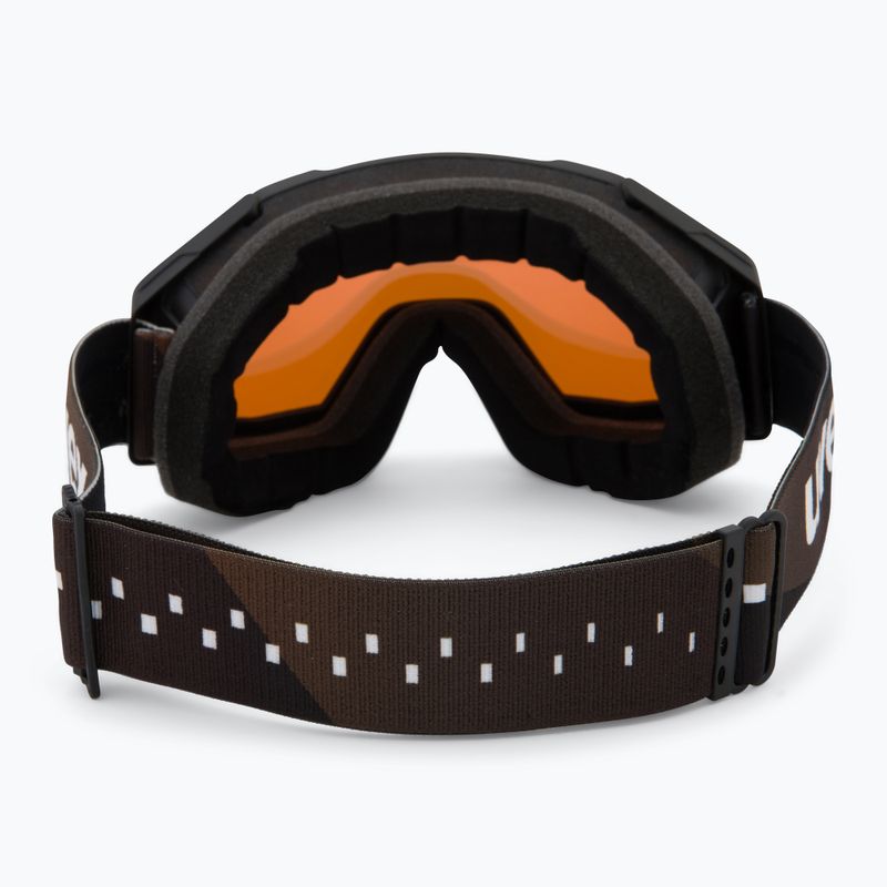 UVEX ski goggles Gravity FM black matt/mirror gold orange clear 3