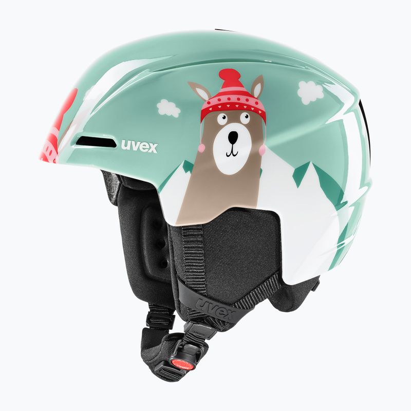 Children's ski helmet UVEX Viti Jr jade lama