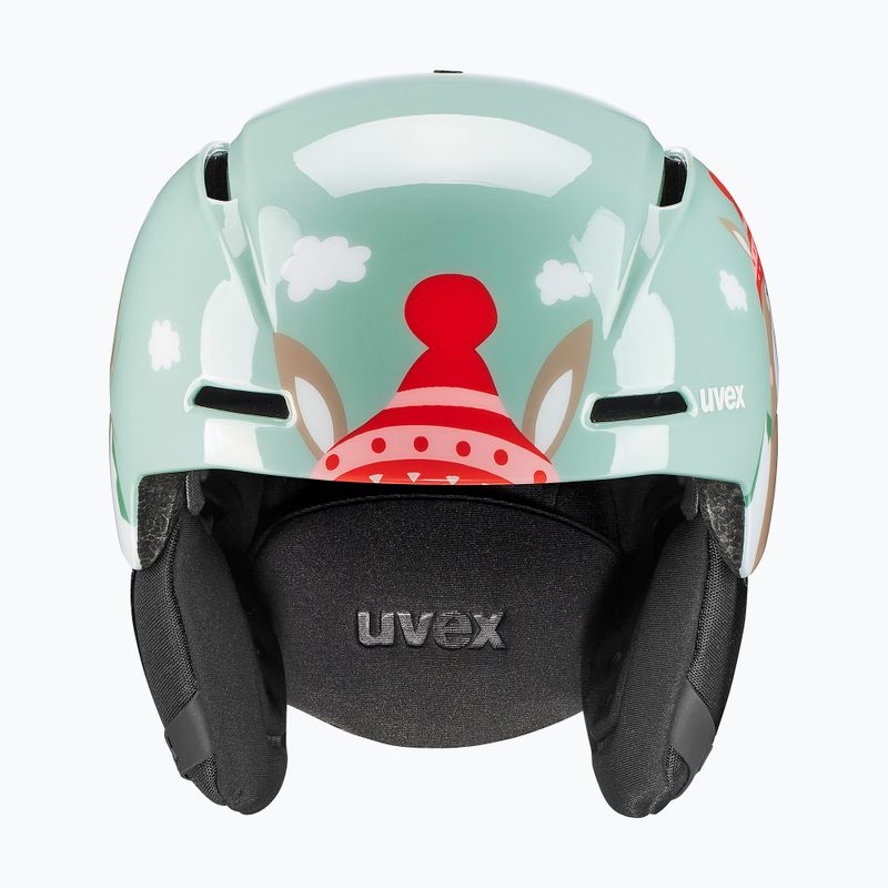 Children's ski helmet UVEX Viti Jr jade lama 2