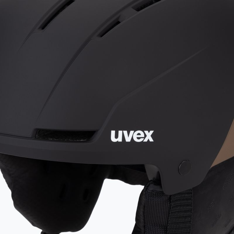 UVEX Stance MIPS ski helmet black/brown matt 7