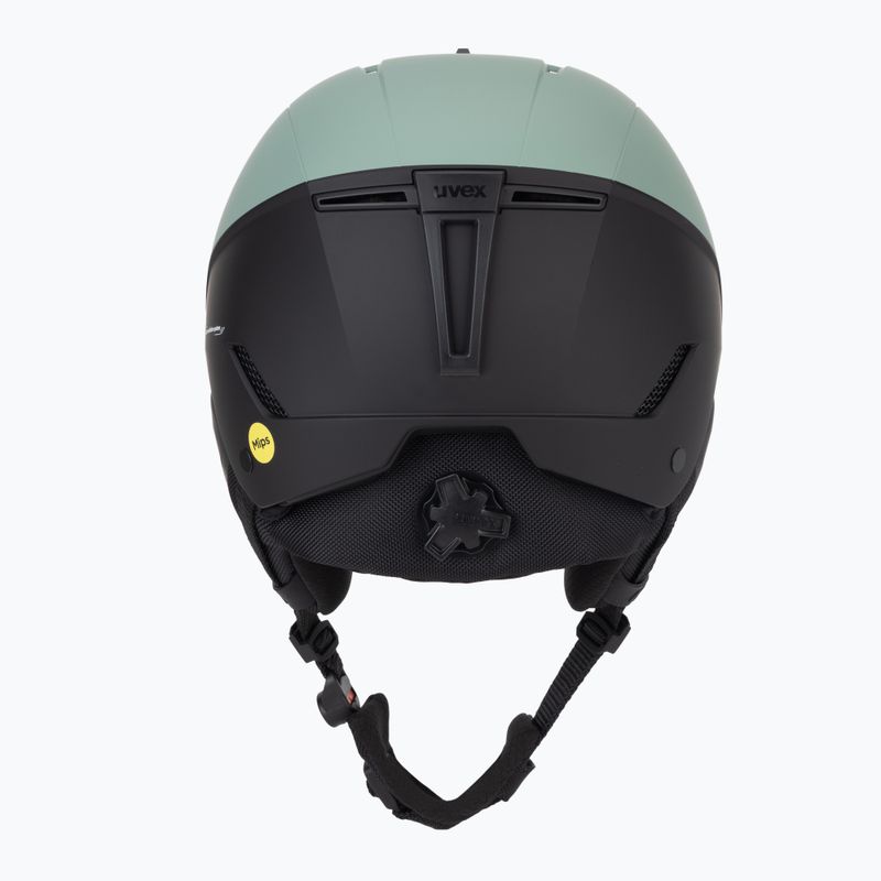 UVEX Stance MIPS ski helmet oxid green/black matt 4