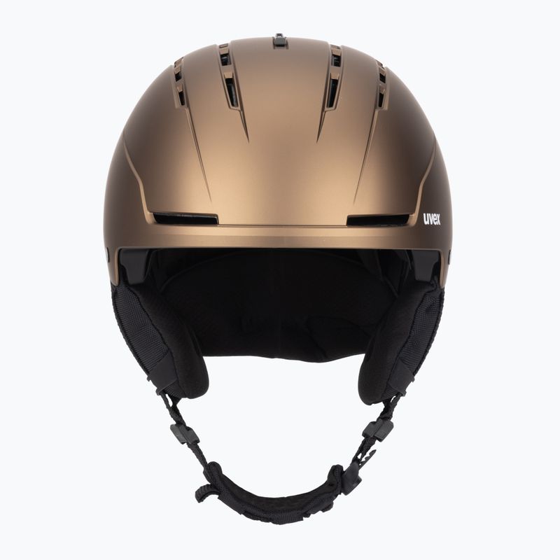 Ski helmet UVEX Stance brown/black matt 2