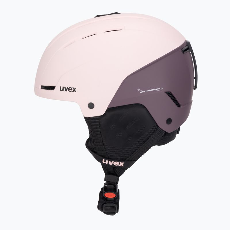Ski helmet UVEX Stance powder/plum matt 3