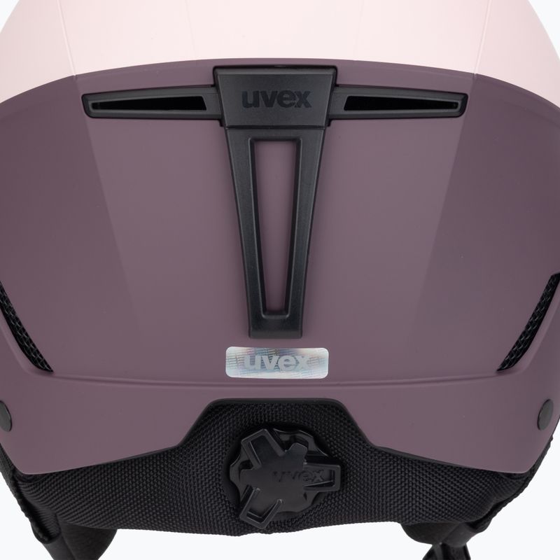 Ski helmet UVEX Stance powder/plum matt 8