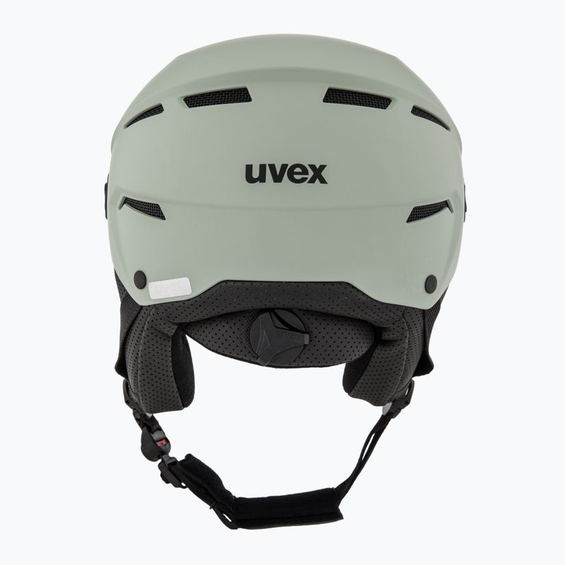 Ski helmet UVEX Instinct Visor oxid green matt/mirror silver/smoke 4