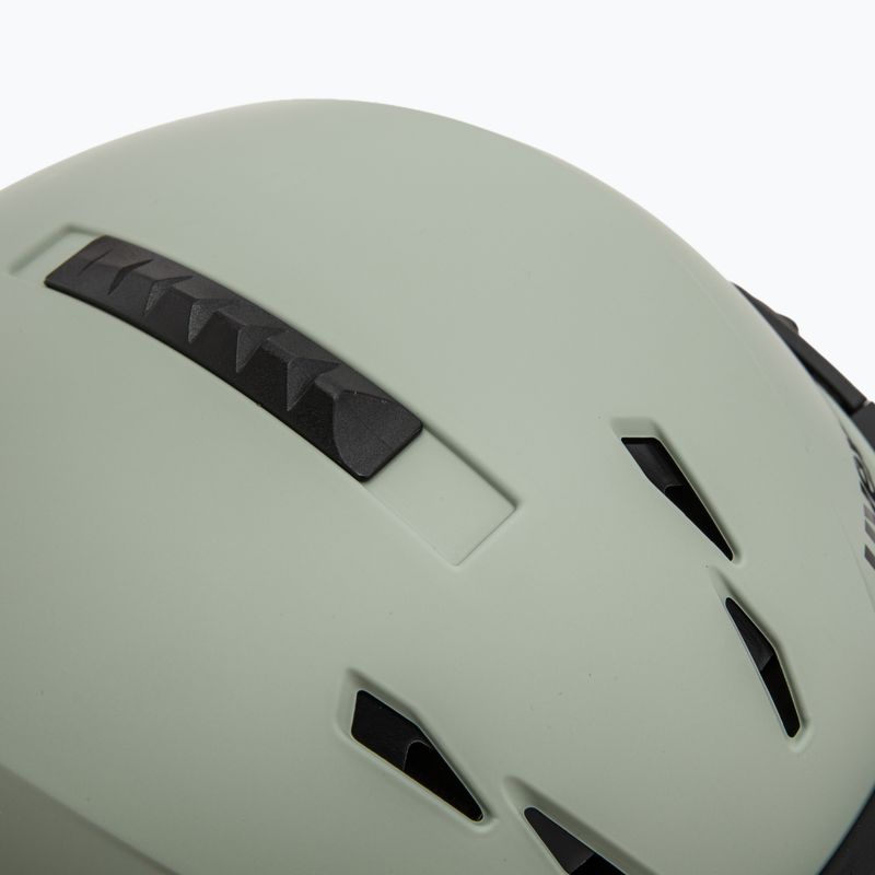 Ski helmet UVEX Instinct Visor oxid green matt/mirror silver/smoke 9