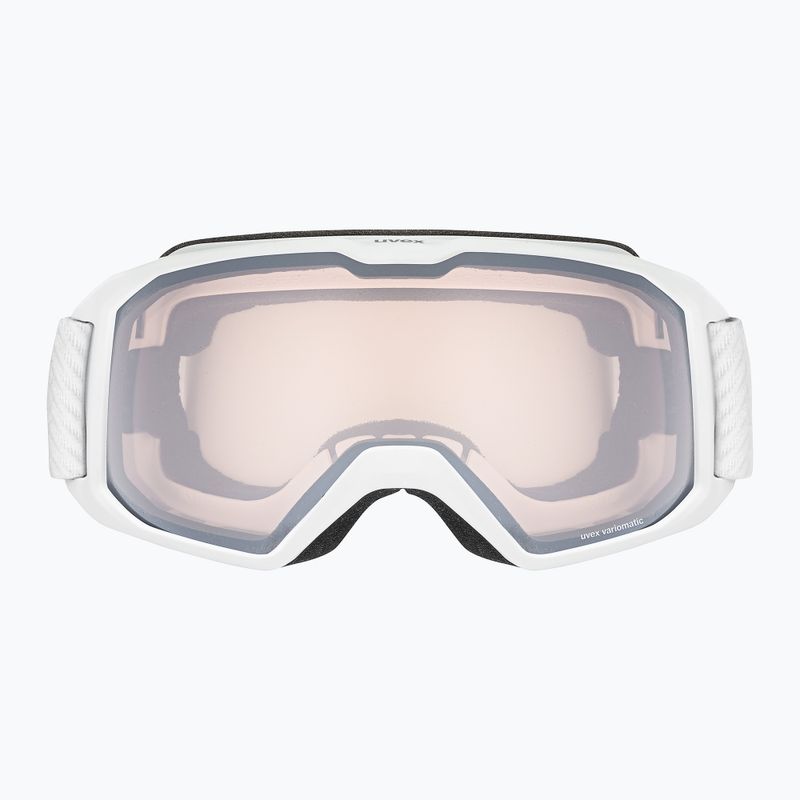 UVEX Xcitd V ski goggles white matt/mirror silver clear 2