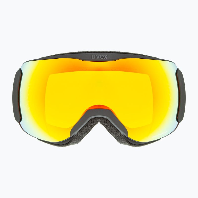 UVEX Downhill 2100 CV ski goggles black matt/mirror orange yellow 2