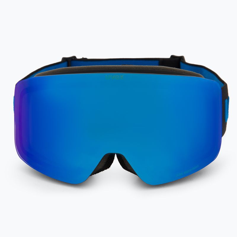 UVEX children's ski goggles Pwdr FM black matt/mirror blue smoke clear 2
