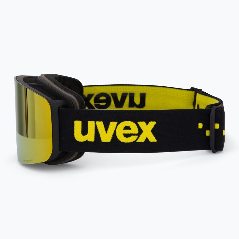 UVEX children's ski goggles Pwdr FM black matt/mirror yellow green clear 4
