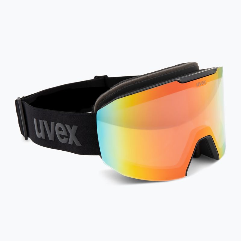 Ski goggles UVEX Evidnt Attract S V + case black matt/mirror rainbow clear 2