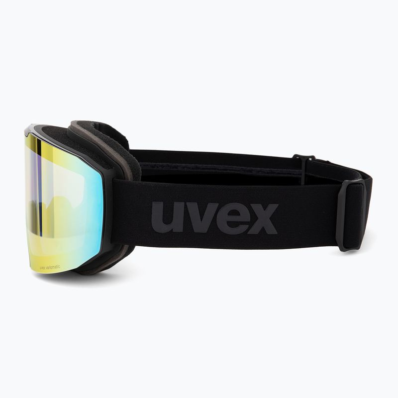Ski goggles UVEX Evidnt Attract S V + case black matt/mirror rainbow clear 5