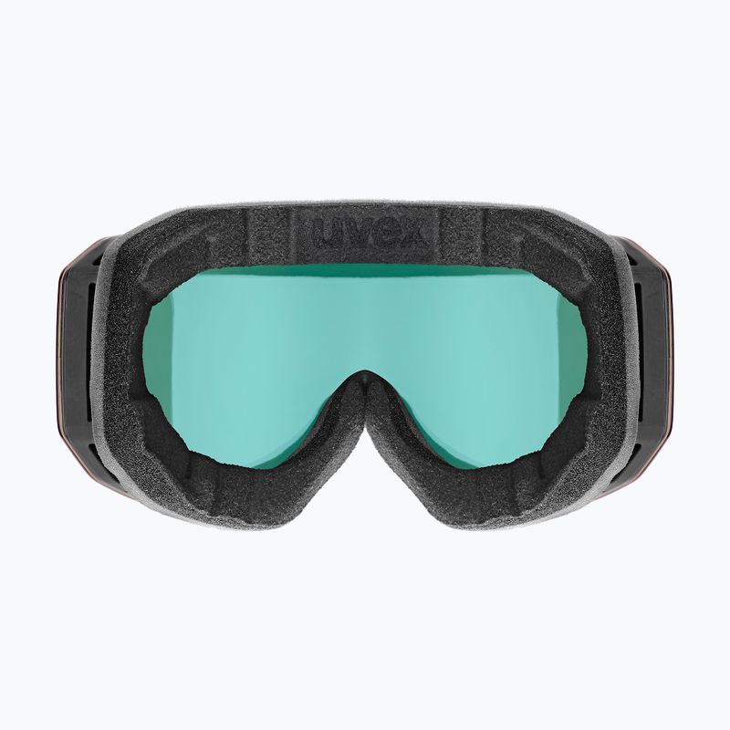 Ski goggles UVEX Evidnt Attract S V + case black matt/mirror rainbow clear 8