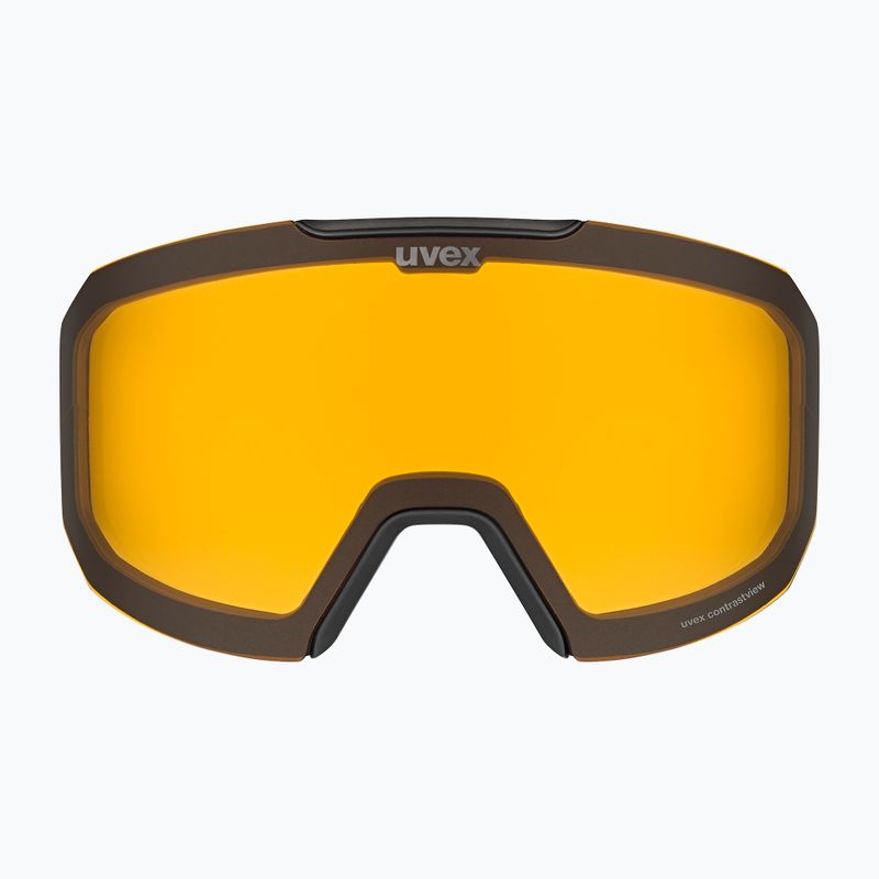 Ski goggles UVEX Evidnt Attract S V + case black matt/mirror rainbow clear 9