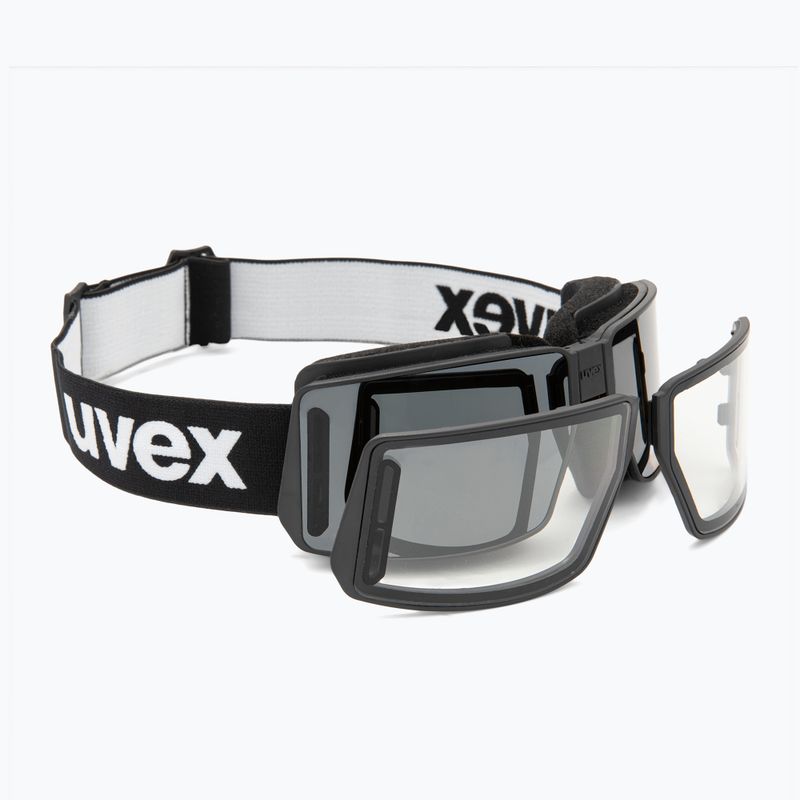 Ski goggles UVEX MTN Tour black matt/mirror silver