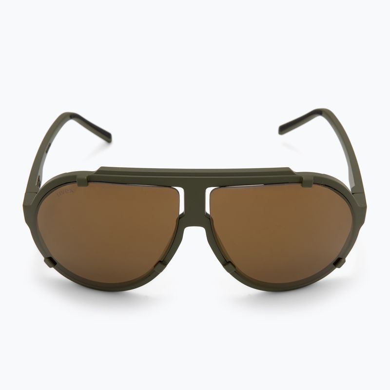 UVEX sunglasses Esntl Pina moss green matt/mirror gold 3