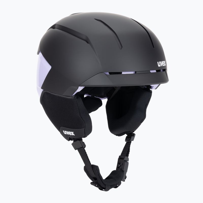 Ski helmet UVEX Levitate MIPS black/lavender matt