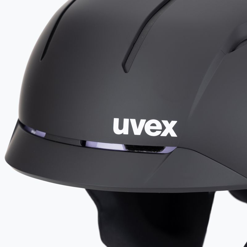 Ski helmet UVEX Levitate MIPS black/lavender matt 7