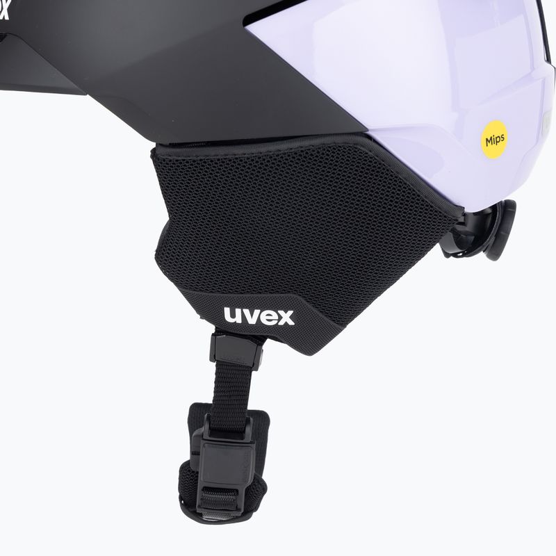 Ski helmet UVEX Levitate MIPS black/lavender matt 8