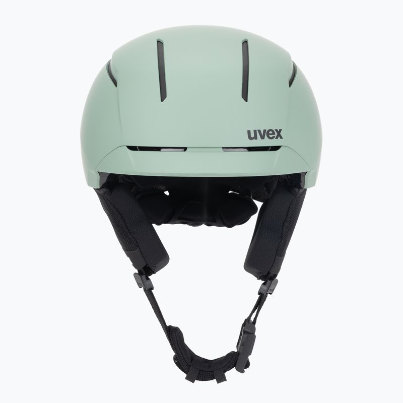 UVEX Levitate MIPS ski helmet oxid green/black matt 2