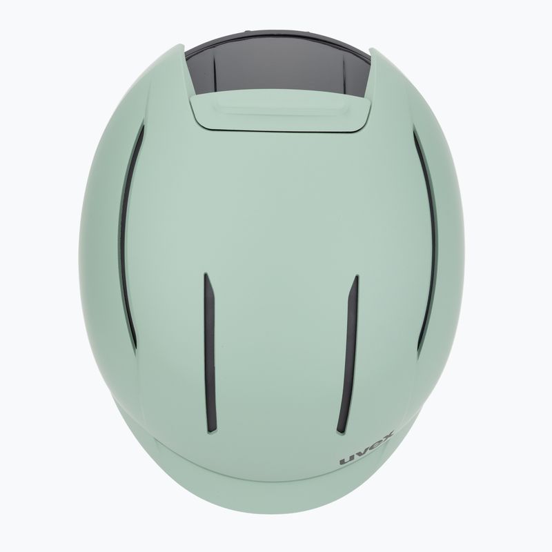 UVEX Levitate MIPS ski helmet oxid green/black matt 6