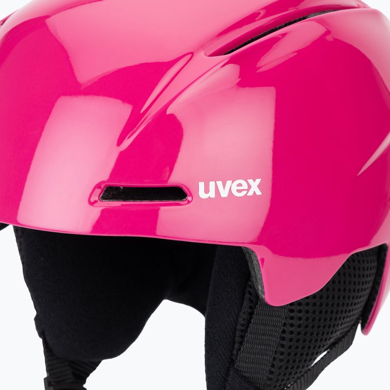 Children's ski helmet UVEX Viti Pure berry shiny 7