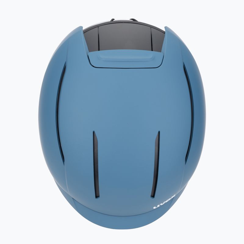 Ski helmet UVEX Levitate MIPS stone blue/black matt 6