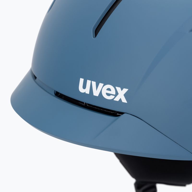 Ski helmet UVEX Levitate MIPS stone blue/black matt 8