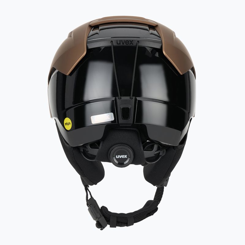 Ski helmet UVEX Levitate MIPS brown/black matt 4