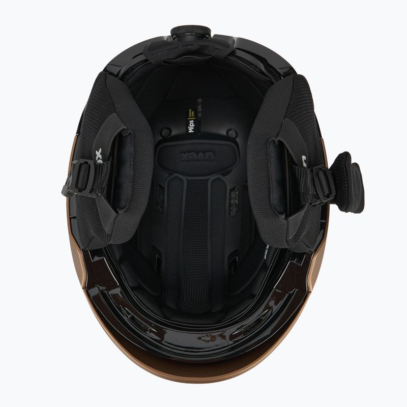 Ski helmet UVEX Levitate MIPS brown/black matt 5