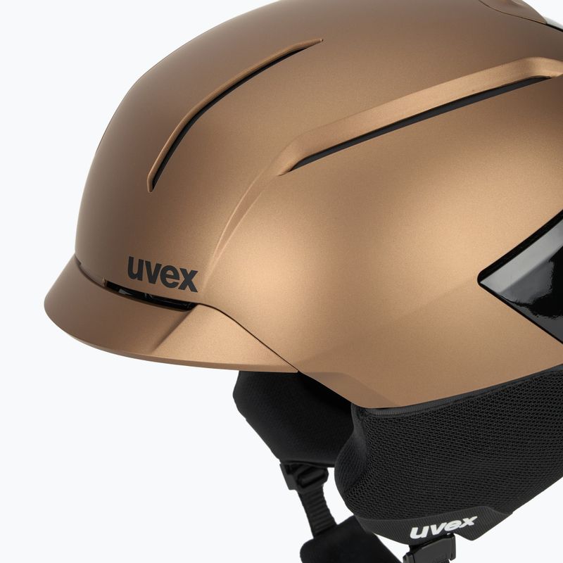 Ski helmet UVEX Levitate MIPS brown/black matt 8