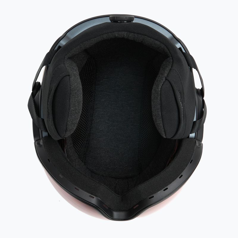 Children's ski helmet UVEX Viti Set + goggles Speedy Pro black matt/mirror green/yellow/clear 5