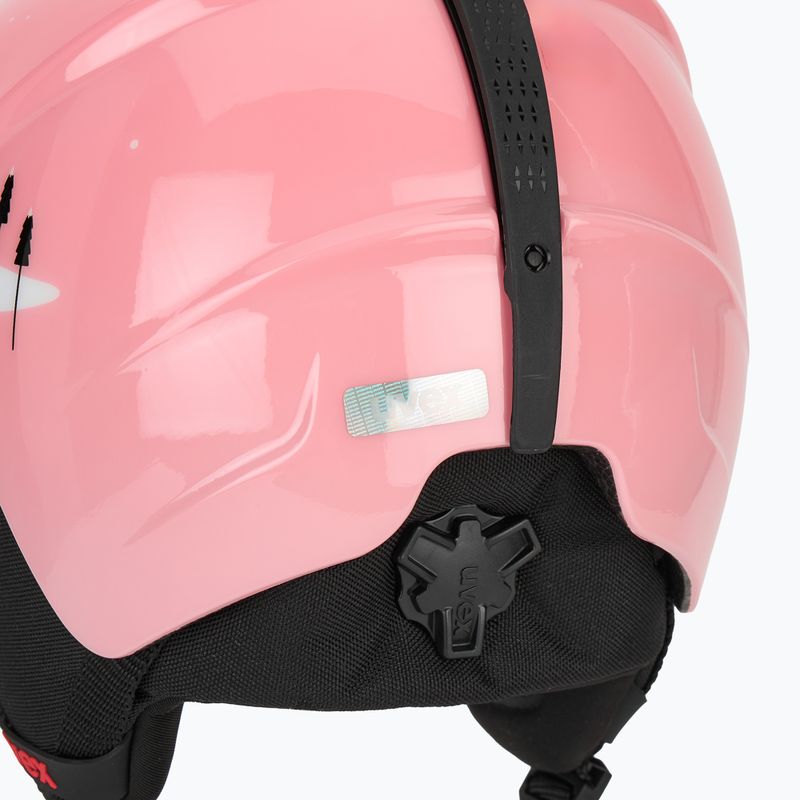 Children's ski helmet UVEX Viti Set + goggles Speedy Pro pink penguin/lasergold lite 8