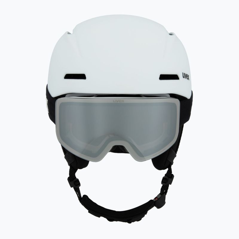 Children's ski helmet UVEX Viti Set + goggles Speedy Pro white matt/mirror silver/green/clear 2
