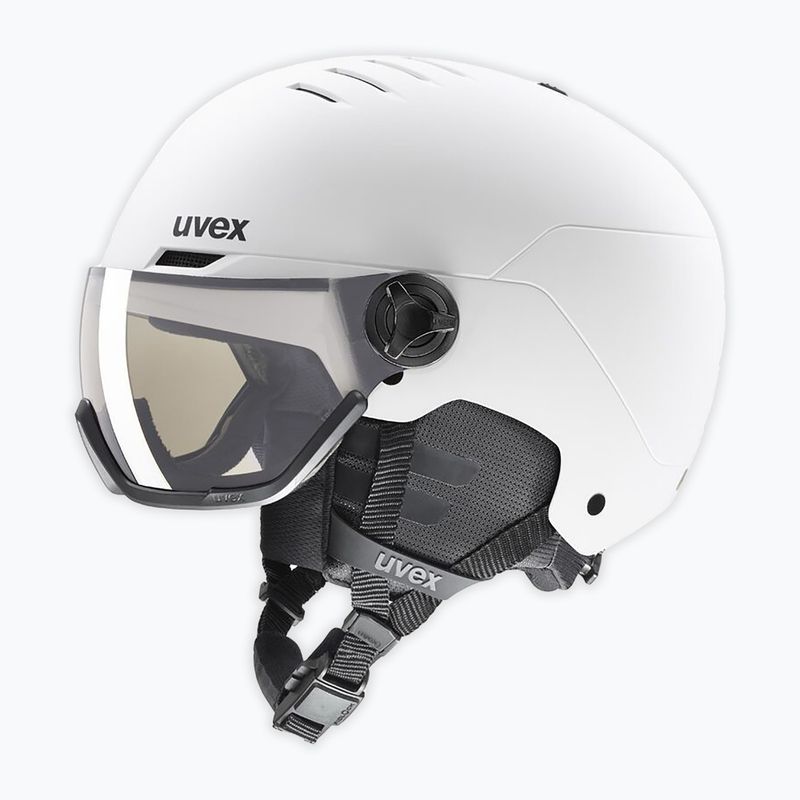 Ski helmet UVEX Wanted Visor Pro V white matt